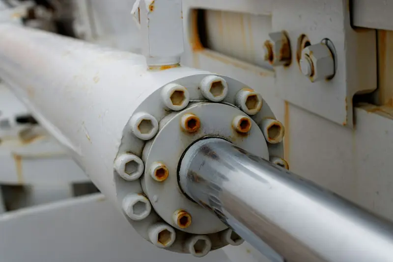 Hydraulic cylinder detail